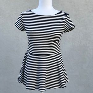 Zara Knit Peplum Top